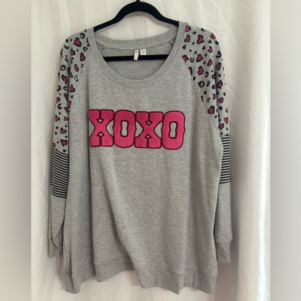 XOXO Leopard Print Shirt